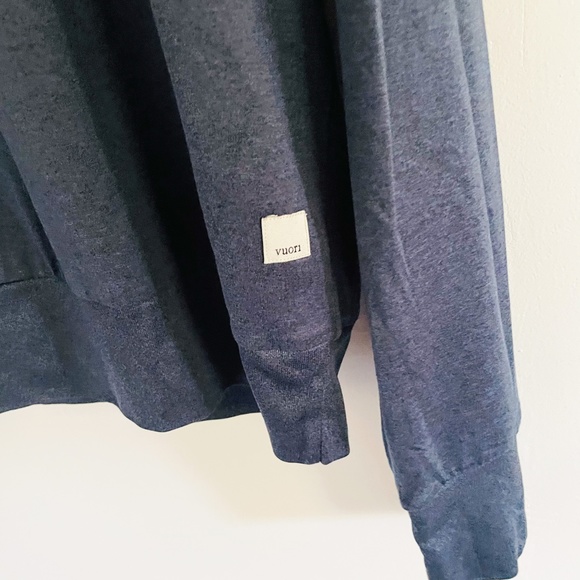 Vuori Blue Long Sleeve Crop Crew Top M - Picture 2 of 4